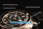 Panerai Luminor Submersible Black Bezel With Steel Case Automatic Rubber Strap Black Dial PAM00683