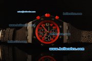 Audemars Piguet Royal Oak Offshore Marcus 1:1 Original Swiss Valjoux 7750 Automatic PVD Case with Black Grid Dial and Alligator Strap - Limited Eddition