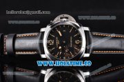 Panerai Luminor GMT PAM 531 Clone P.9003 Automatic Steel Case with Black Dial and Yellow Markers (ZF)