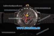 Ferrari Race Day Watch Chrono Miyota OS10 Quartz PVD Case with Black Dial and Arabic Numeral Markers