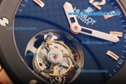 Hublot Big Bang Tourbillon Manual Winding Movement Rose Gold Case with Black Dial and Rose Gold Markers-Limited Edition