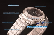 Chopard Miyota OS20 Quartz Full Steel with Diamond Bezel and Black Dial