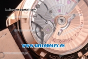 Omega Seamaster Aqua Terra 150 M Co-Axial Clone 8500 Automatic Rose Gold Case with White Dial and Diamonds Bezel (EF)