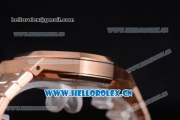 Audemars Piguet Royal Oak Clone AP Calibre 3120 Automatic Rose Gold Case/Bracelet with White Dial and Stick Markers (EF)
