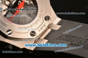 Audemars Piguet Royal Oak Offshore Sebastien Buemi Best Edition Chrono Swiss Valjoux 7750 Automatic Titanium Case with Ceramic Bezel and Rubber Strap - 1:1 Original (NOOB)