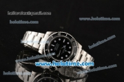 Rolex Sea-Dweller Swiss ETA 2836/Rolex 3135 Automatic Steel Case/Bracelet with Black Dial and White Markers