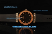 Hublot Classic Fusion Swiss ETA 2824 Automatic Movement PVD Case with Rose Gold Markers and Black Rubber Strap