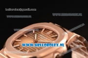 Patek Philippe Nautilus 9015 Auto Rose Gold Case with Brown Dial and Rose Gold Bracelet - 1:1 Origianl