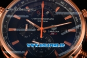 Tag Heuer Grand Carrera RS3 Chrono Miyota Quartz Rose Gold Case/Bracelet with Black Dial and Rose Gold Stick Markers
