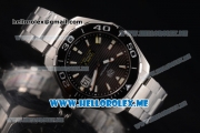 Tag Heuer Aquaracer Calibre 5 Swiss ETA 2824 Automatic Stainless Steel Case/Bracelet with Black Dial and Stick Markers