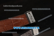 Hublot Classic Fusion 9015 Auto PVD/Rose Gold Case with Black Dial and Brown Leather Strap