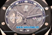 Audemars Piguet Royal Oak Offshore Chrono Miyota Quartz Steel Case with PVD Bezel Grey Dial and Rubber Strap