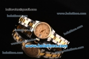 Rolex Datejust Lady Swiss ETA 2671 Automatic Two Tone with Champagne Dial and Arabic Numeral Markers