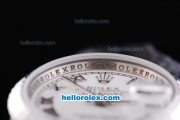 Rolex Datejust Oyster Perpetual Automatic Movement ETA Case with White Dial and Roman Markers