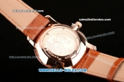 Ulysse Nardin Classico Miyota OS2035 Quartz Rose Gold Case with Stick Markers Rose Gold Dial and Orange Leather Strap