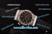 Hublot Classic Fusion Chronograph Miyota Quartz Diamond Bezel with Grey Dial - 7750 Coating