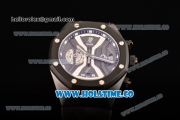 Audemars Piguet Royal Oak Offshore Chrono Miyota Quartz PVD Case with Black Dial and Black Rubber Strap