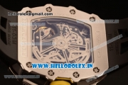 Richard Mille RM11-03 Swiss Valjoux 7750 Automatic Steel Case Skeleton Dial With Arabic Numeral Markers Black Rubber Strap(KV)