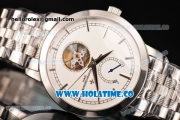Vacheron Constantin Patrimony Tourbillon Full Steel with White Dial and Silver Stick Markers