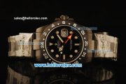 Rolex Explorer Automatic PVD Case with Black Dial and PVD Strap-ETA Coating