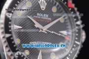 Rolex Milgauss Vintage Asia 2813 Automatic Steel Case with Black Dial Dot Markers and Black/Grey Nylon Strap