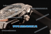 Hublot Big Bang Unico GMT Asia Auto Steel Case with Skeleton Dial and Black Rubber Strap