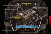 Richard Mille RM35-01 Bubba Watson Tourbillon Manual Winding Carbon Fiber Case with Skeleton Dial and White Dot Markers