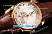 Parmigiani Chronometre Clone Original Movement Rose Gold Case With Calfskin Leather Sliver Dial