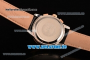 Longines Master Complications Miyota OS10 Quartz Steel Case with Rose Gold Bezel and Black Dial - Stick Markers
