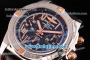 Breitling Chronomat B01 Chrono Swiss Valjoux 7750 Automatic Steel Case with Black Dial and Roman Numeral Markers