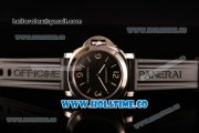 Panerai Luminor Base Destro Left Handed Dive Watch Pam 219 O Swiss ETA 6497 Manual Winding Steel Case with Black Dial Black Rubber Strap and Stick/Arabic Numeral Markers (H) Panerai Luminor Base Destro Left Handed Dive Watch Pam 219 O Swiss ETA 6497 Manual Winding Steel Case with Black Dial Black Rubber Strap and Stick/Arabic Numeral Markers (H)