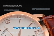 Jaeger-LECoultre Master Swiss ETA 2824 Automatic Rose Gold Case with White Dial and Stick Markers