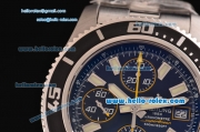 Breitling Superocean Chronograph II Swiss Valjoux 7750-SHG Automatic Steel Case with Stick Markers and Black Dial