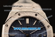 Audemars Piguet Royal Oak 41MM Clone Calibre AP 3120 Automatic Full Steel with Blue Dial and Stick Markers (EF)