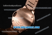 Cartier Ballon Bleu De Small Swiss Quartz Rose Gold Case/Bracelet with Silver Dial and Black Roman Numeral Markers