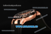 Ulysse Nardin El Toro / Black Toro Asia Automatic Rose Gold Case with Stick Markers Black Dial and PVD Bezel