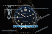 Breitling Navitimer 8 Swiss ETA 2824 Automatic PVD Case Black Dial With Arabic Numeral Markers Black Leather Strap(ZF)