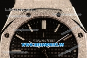 Audemars Piguet Royal Oak Clone AP Calibre 3120 Automatic Steel Case with Black Dial and Steel Bracelet (EF)