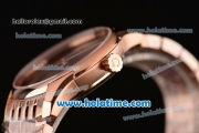 Omega De Ville Co-Axial Swiss ETA 2836 Automatic Rose Gold Case and Strap with Brown Dial