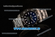 Rolex DEEPSEA Sea-Dweller Clone Rolex 3135 Automatic PVD Case Blue Dial With Dots Markers PVD Bracelet (BP)