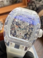 Richard Mille Tourbillon RM056 & RM 56-02 Snow Glass Full Transparent 1:1 High Quality Replica Watch (EUR)