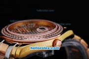 Rolex Day-Date Automatic Movement with Full Diamond Dial and Rose Gold&Diamond Bezel
