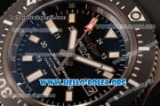 1:1 Breitling Superocean 44 Special Blacksteel Swiss ETA 2824 Automatic PVD Case with Black Dial and Black Rubber Strap (GF)