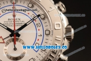 Rolex Yacht-Master II Chronograph Swiss Valjoux 7750 Automatic Steel Case with White Dial and Dots Markers (JF)