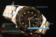 Breitling Skyracer Automatic Movement PVD Bezel with Black Dial-Full Steel