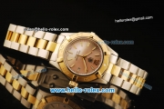 Tag Heuer Aquaracer Swiss ETA Quartz Movement Gold Bezel with Pink MOP Dial and Stick Markers