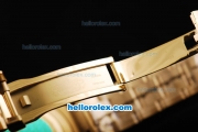 Rolex Submariner Automatic Movement Full Gold with Blue Dial and Bezel