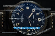 Breitling Navitimer 8 Swiss ETA 2824 Automatic PVD Case Black Dial With Arabic Numeral Markers Black Leather Strap(ZF)