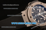 Hublot Big Bang Chronograph Swiss Valjoux 7750 Automatic Steel Case with Carbon Fiber Dial and Black Rubber Strap (YF)