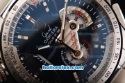 Tag Heuer Grand Carrera Calibre 36 Swiss Valjoux 7750 Automatic Movement Full Steel with Stick Markers and Black Dial